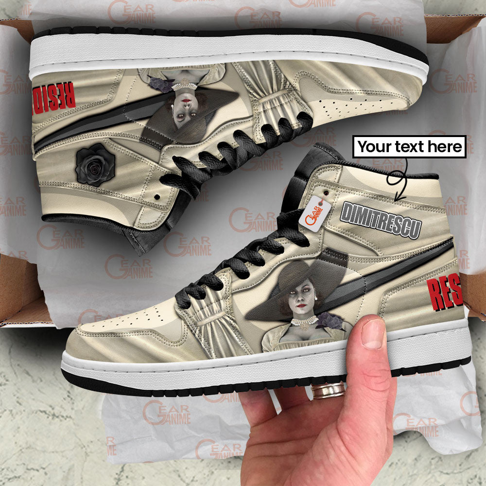 Lady Dimitrescu High-Top Sneakers Custom Games Collection Personalized