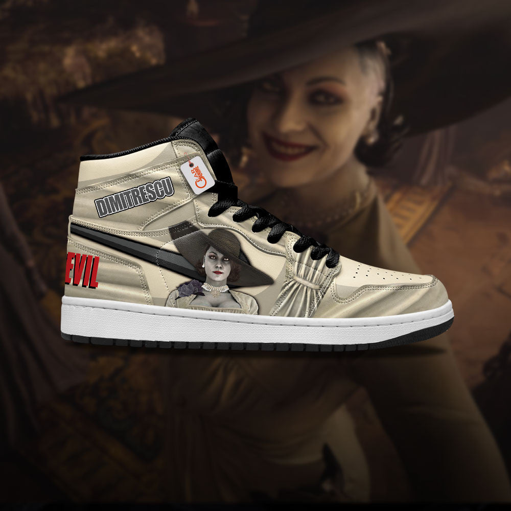 Lady Dimitrescu High-Top Sneakers Custom Games Collection Personalized