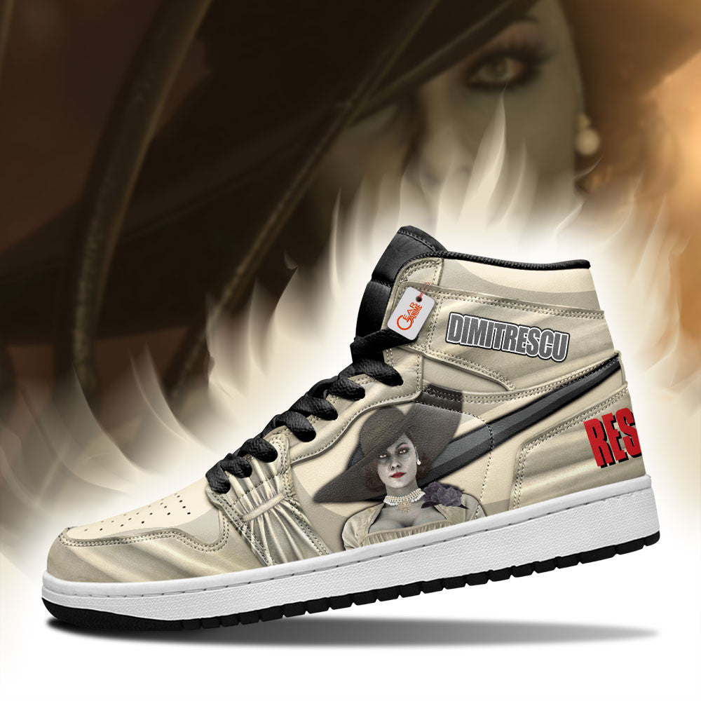 Lady Dimitrescu High-Top Sneakers Custom Games Collection Personalized