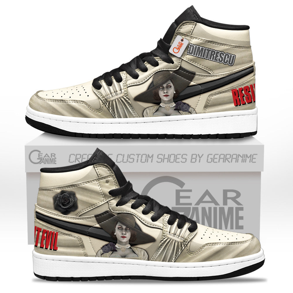 Lady Dimitrescu High-Top Sneakers Custom Games Collection Personalized