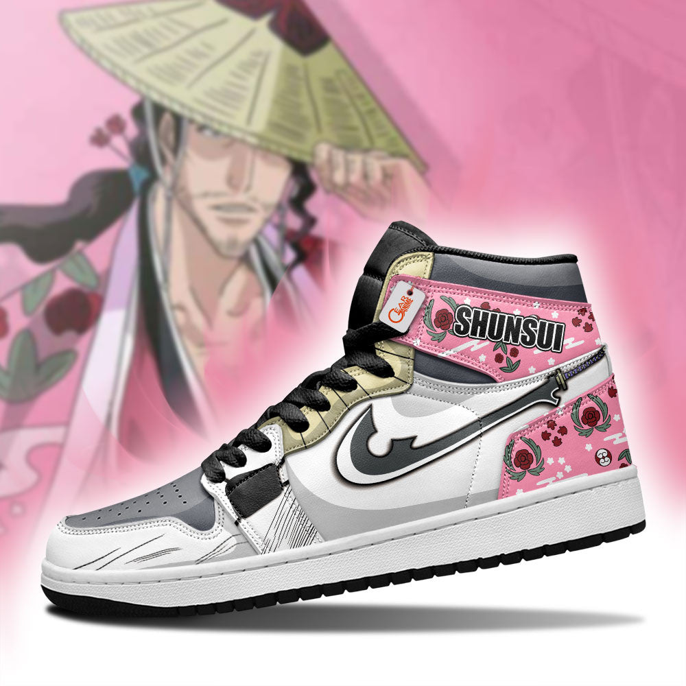 Kyoraku Shunsui High-Top Sneakers Zanpakuto Custom Name