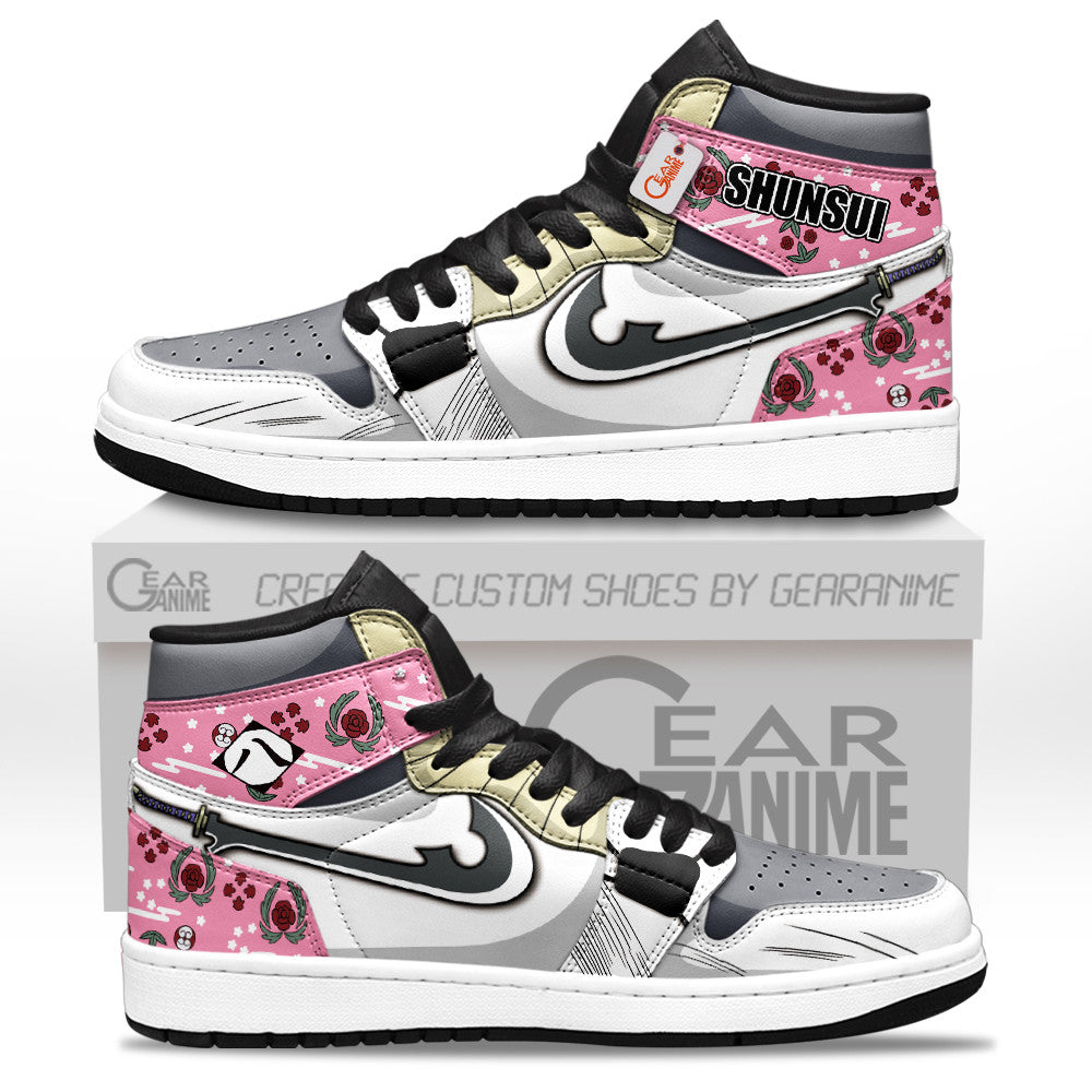Kyoraku Shunsui High-Top Sneakers Zanpakuto Custom Name