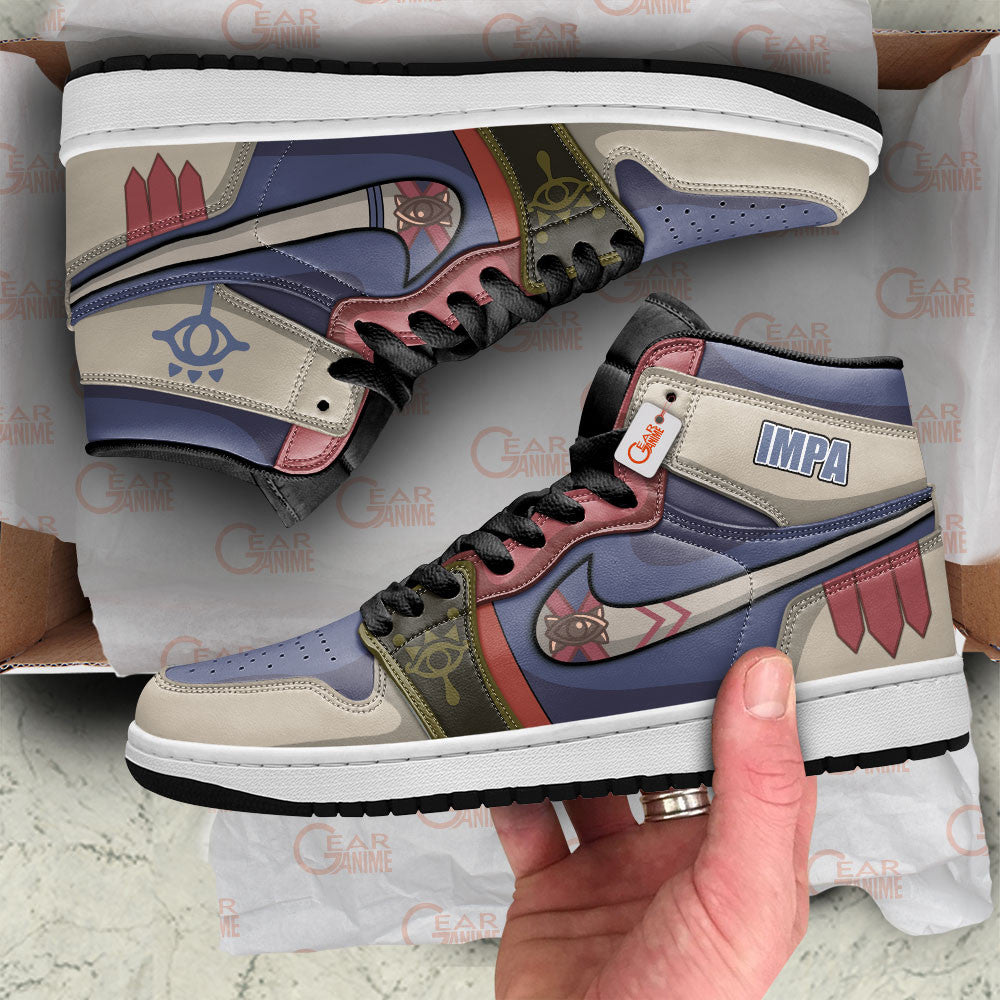 Impa High-Top Sneakers Custom The Legend of Zelda Game