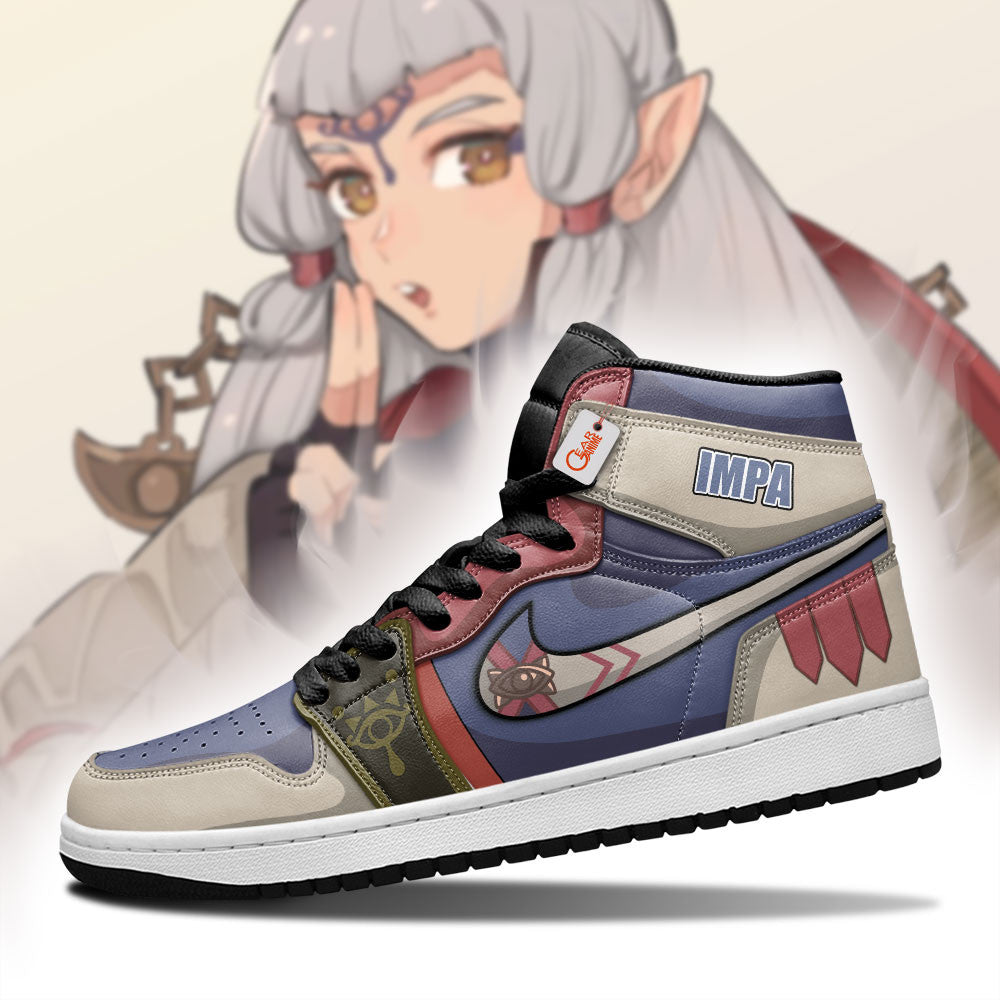 Impa High-Top Sneakers Custom The Legend of Zelda Game