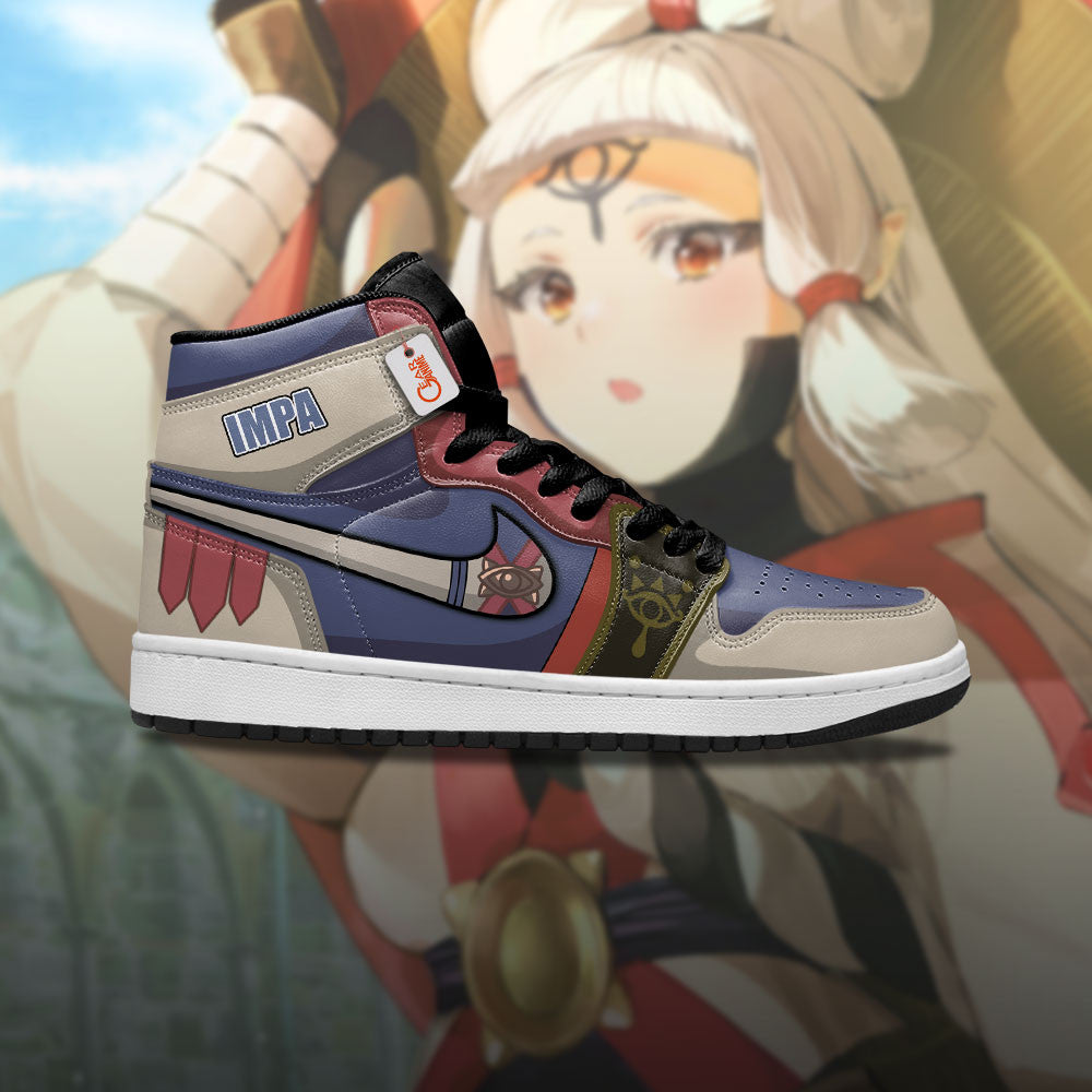 Impa High-Top Sneakers Custom The Legend of Zelda Game