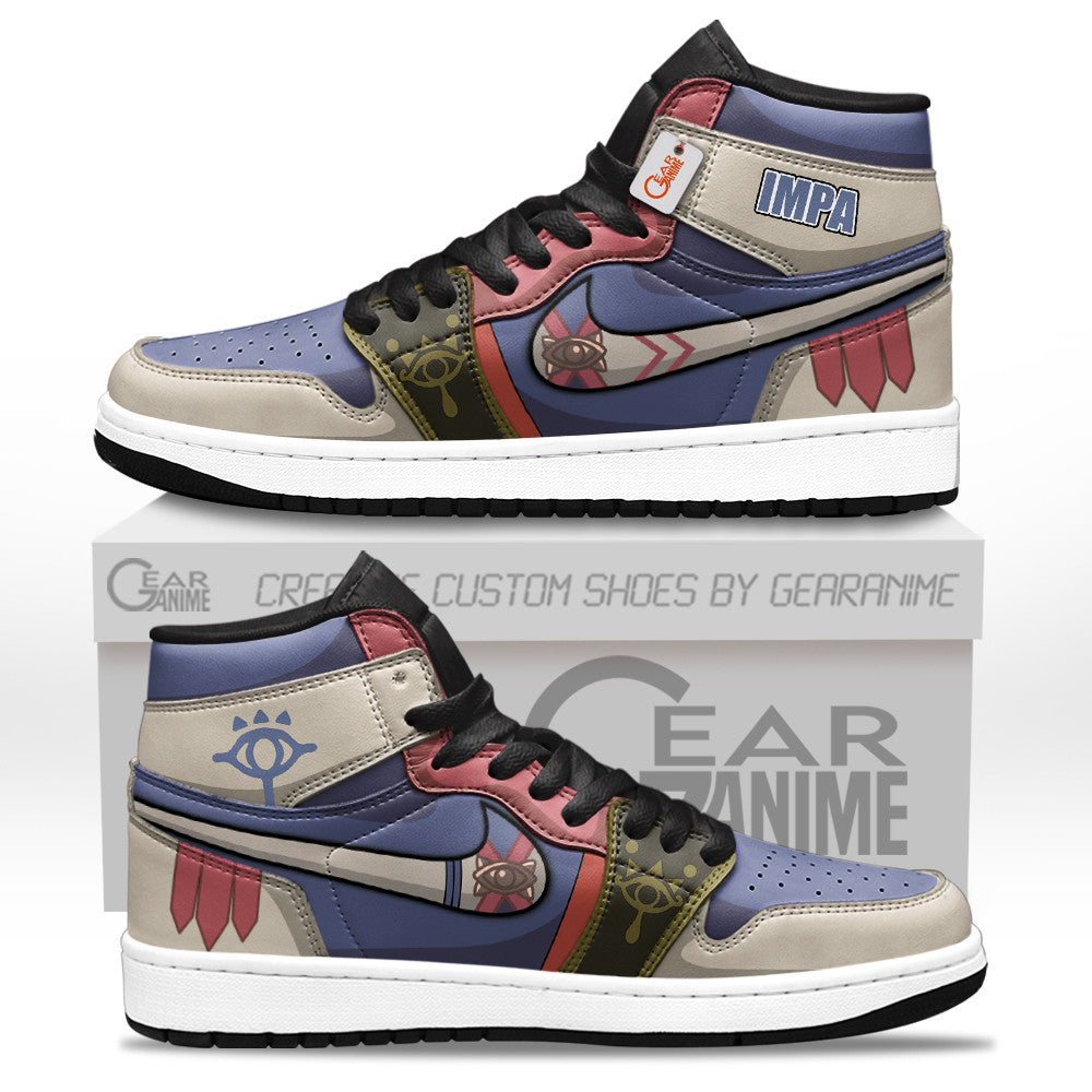 Impa High-Top Sneakers Custom The Legend of Zelda Game