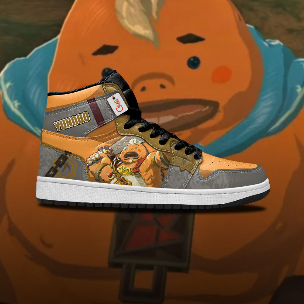 Yunobo High-Top Sneakers Custom The Legend of Zelda Game
