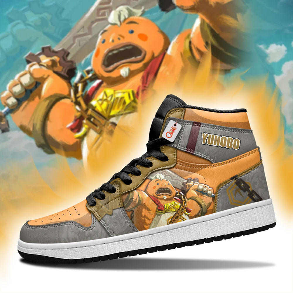 Yunobo High-Top Sneakers Custom The Legend of Zelda Game