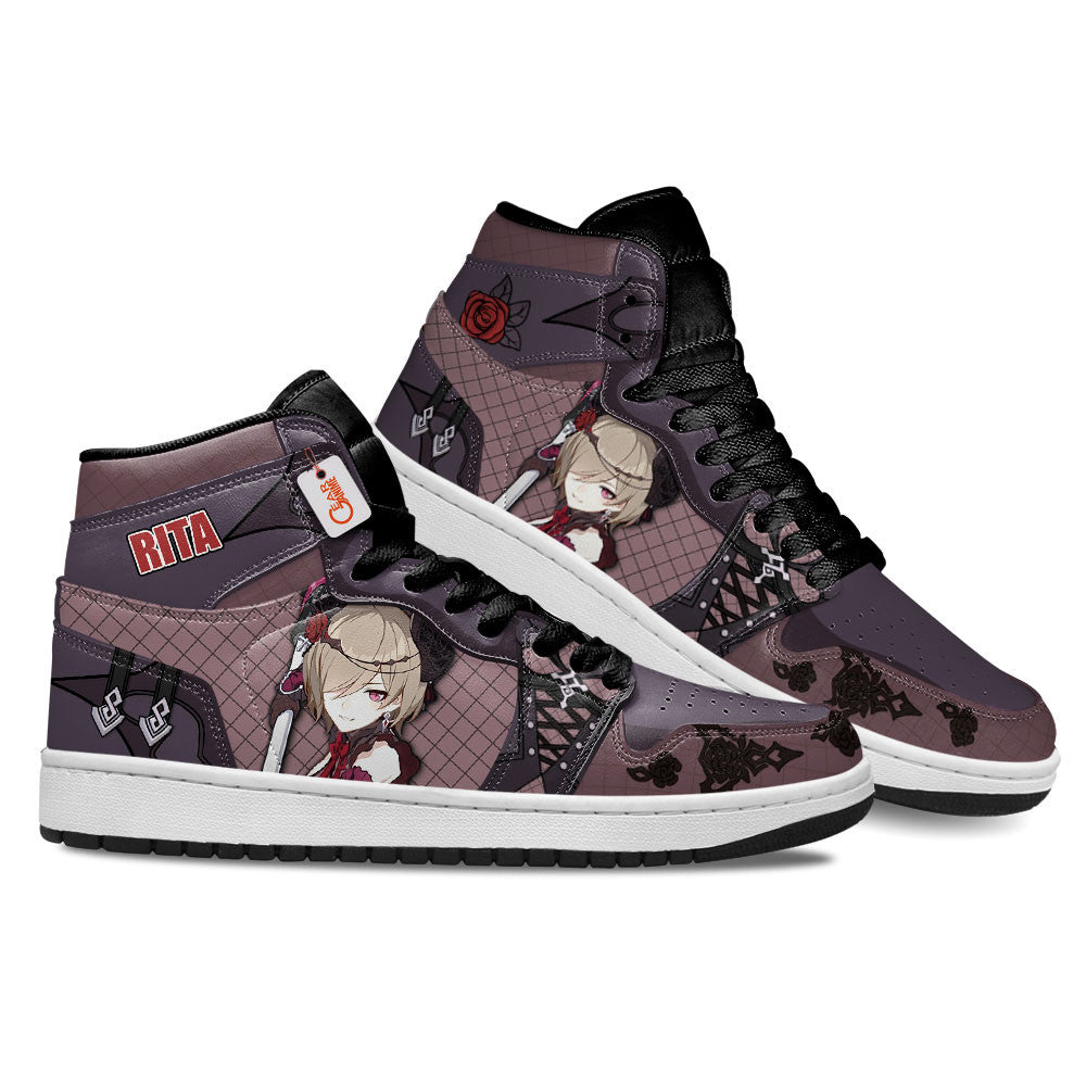 Rita Rossweisse High-Top Sneakers Custom For Honkai Gamer