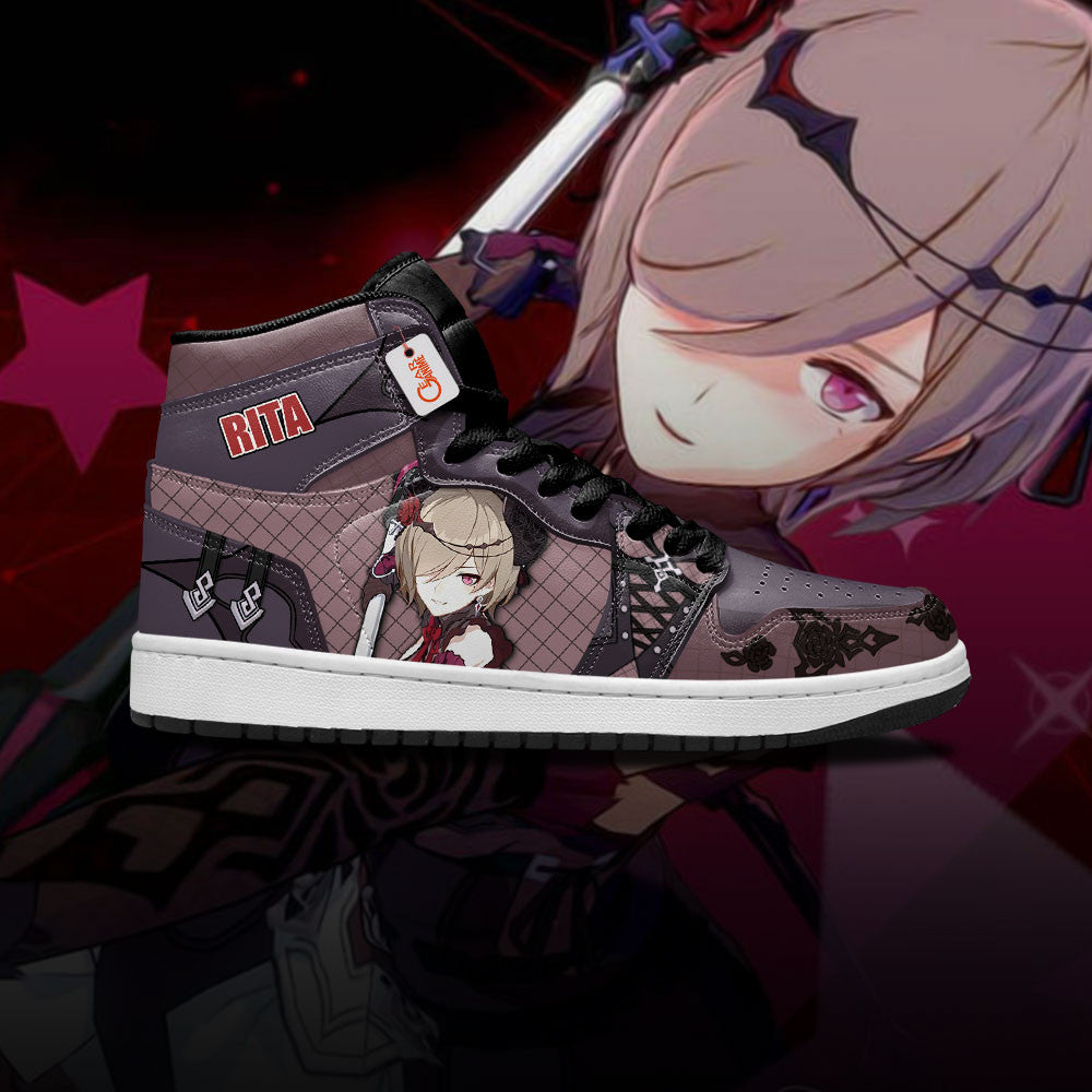 Rita Rossweisse High-Top Sneakers Custom For Honkai Gamer