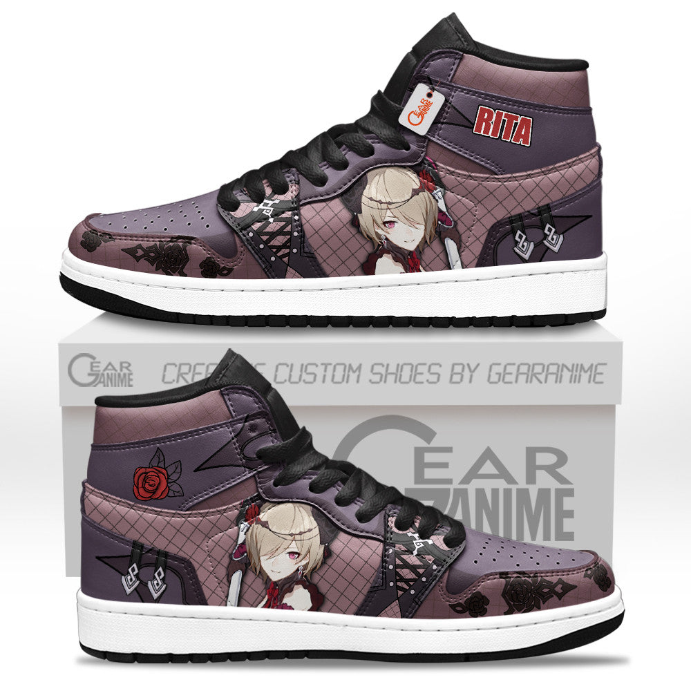 Rita Rossweisse High-Top Sneakers Custom For Honkai Gamer