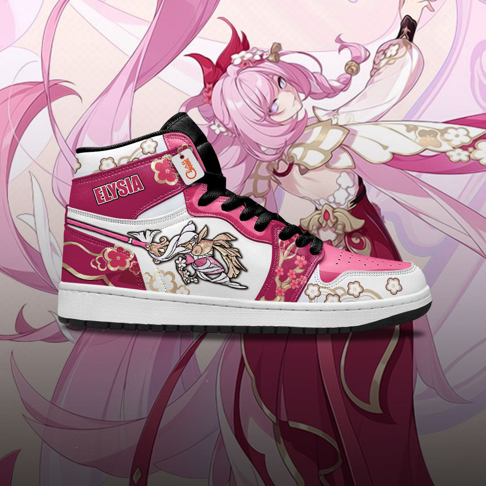 Elysia High-Top Sneakers Custom For Gamer Honkai