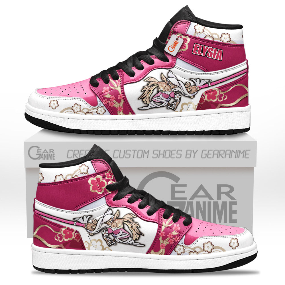 Elysia High-Top Sneakers Custom For Gamer Honkai