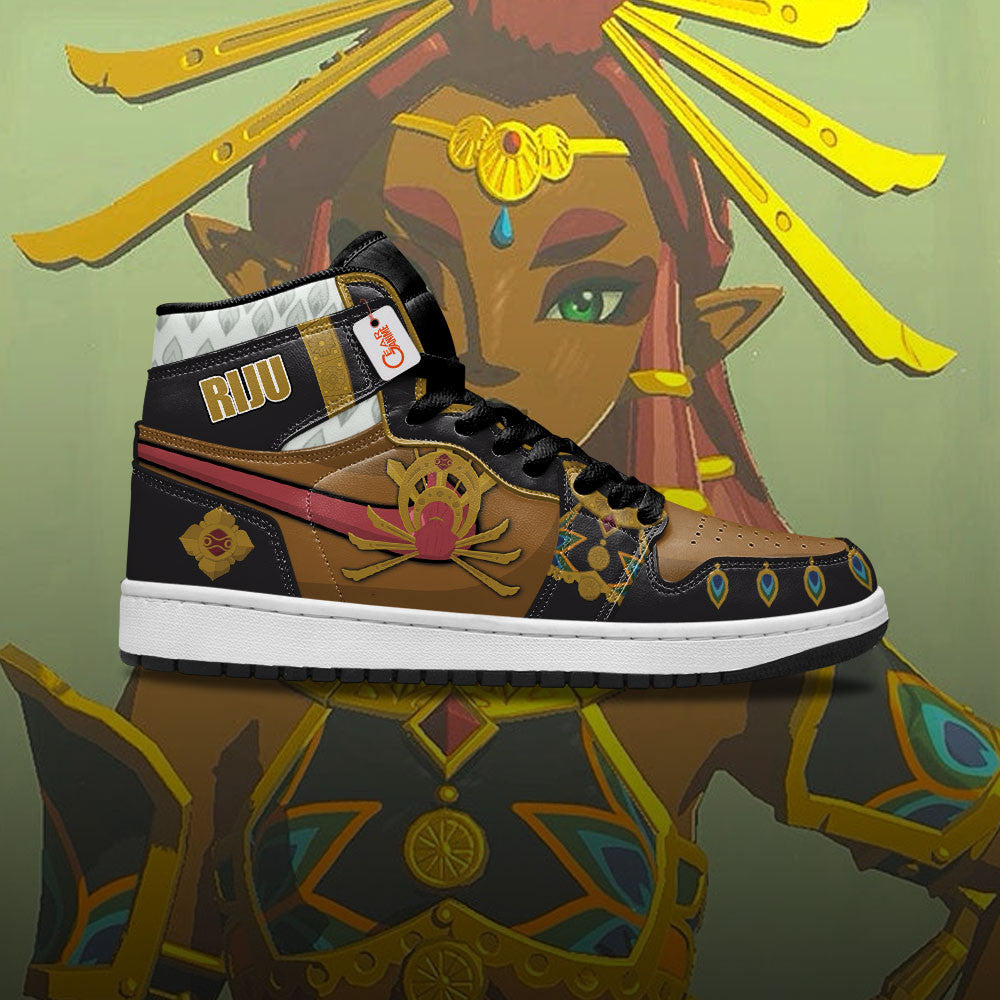 Riju High-Top Sneakers Custom The Legend of Zelda Game