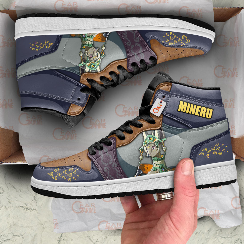 Mineru High-Top Sneakers Custom The Legend of Zelda Game