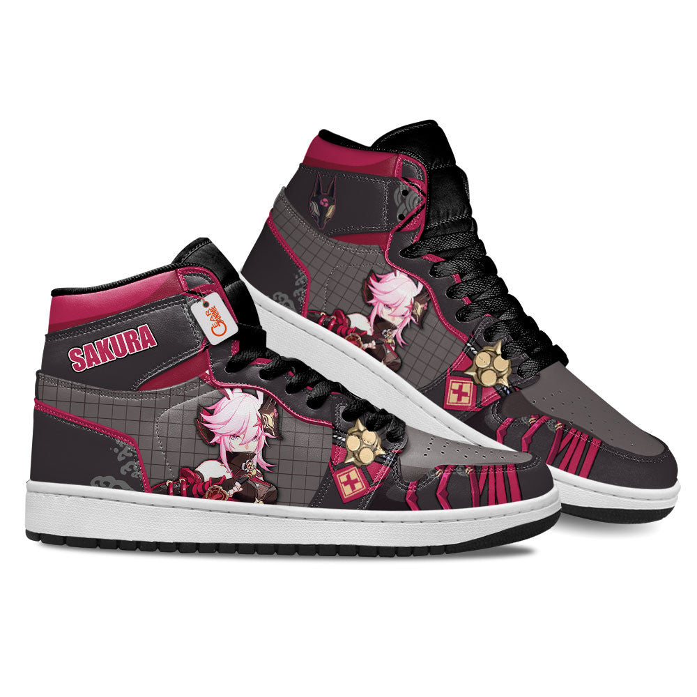 Yae Sakura High-Top Sneakers Custom For Honkai Gamer
