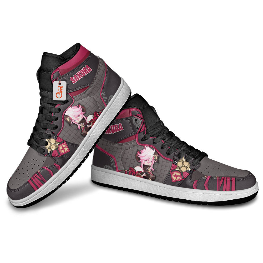 Yae Sakura High-Top Sneakers Custom For Honkai Gamer