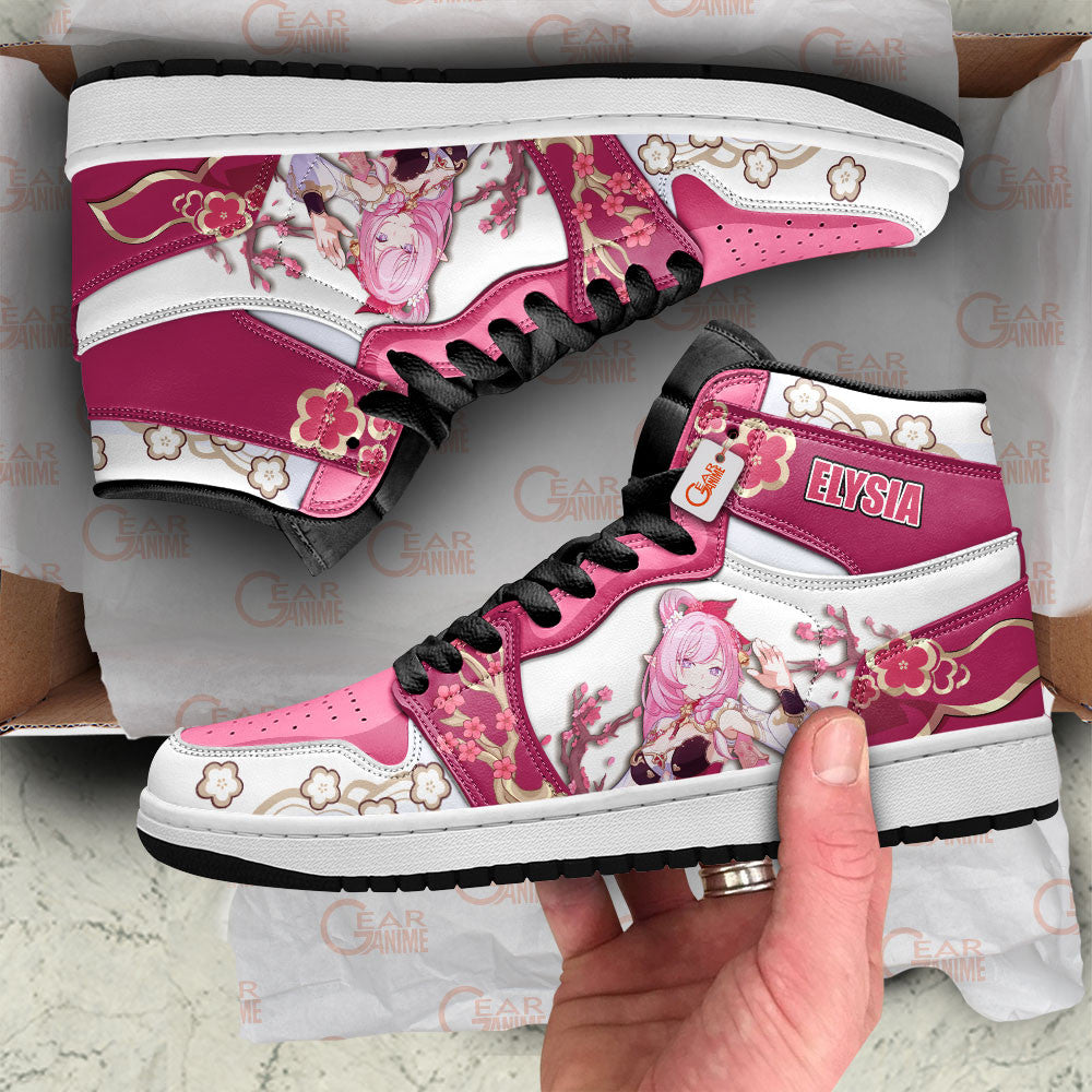 Elysia High-Top Sneakers Custom For Honkai Gamer