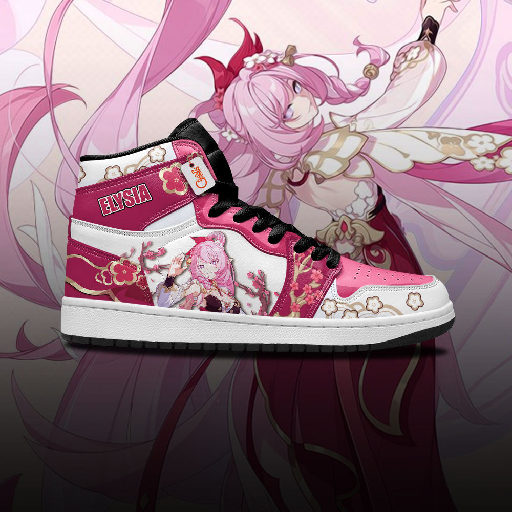 Elysia High-Top Sneakers Custom For Honkai Gamer