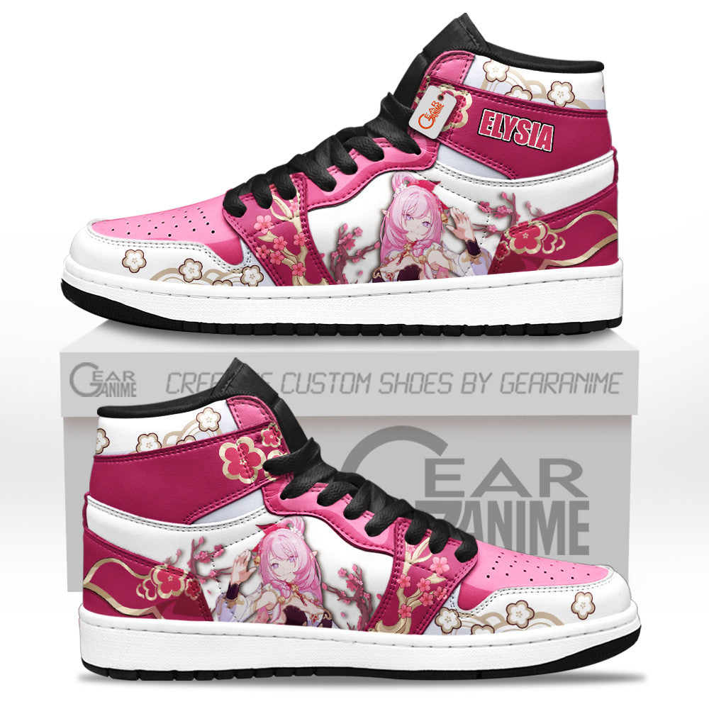 Elysia High-Top Sneakers Custom For Honkai Gamer