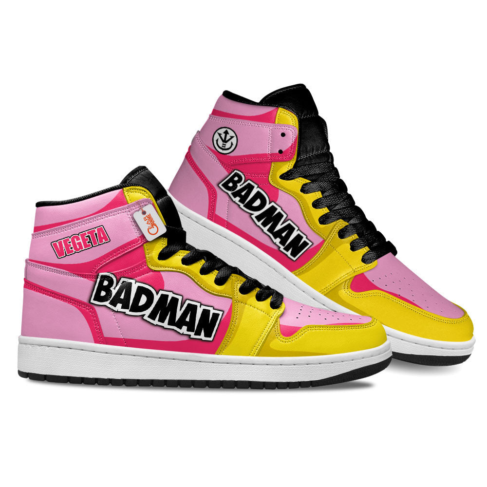 Vegeta Pink Custom High-Top Sneakers - Personalized Name