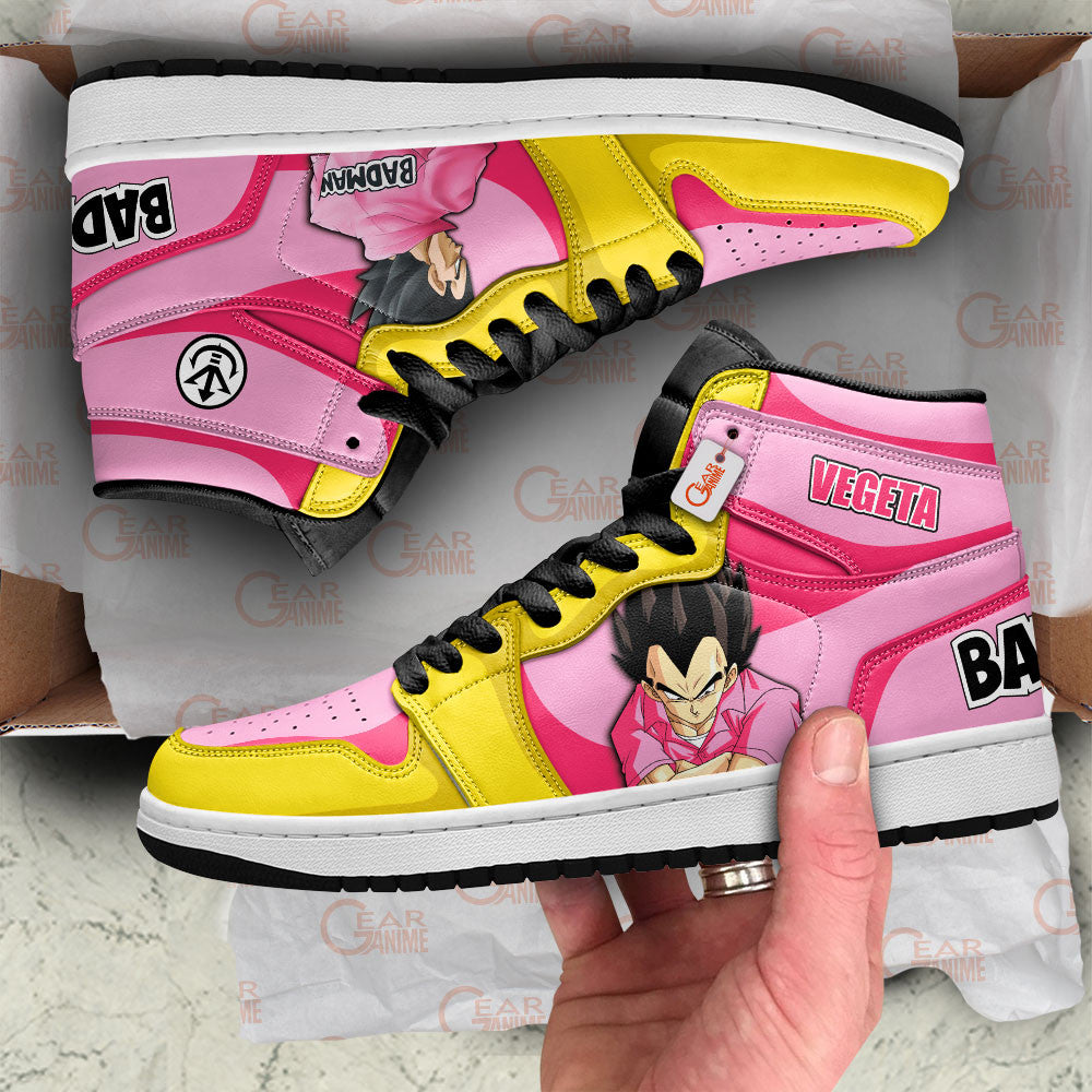 Vegeta Bad Man Custom High-Top Sneakers - Personalized Name