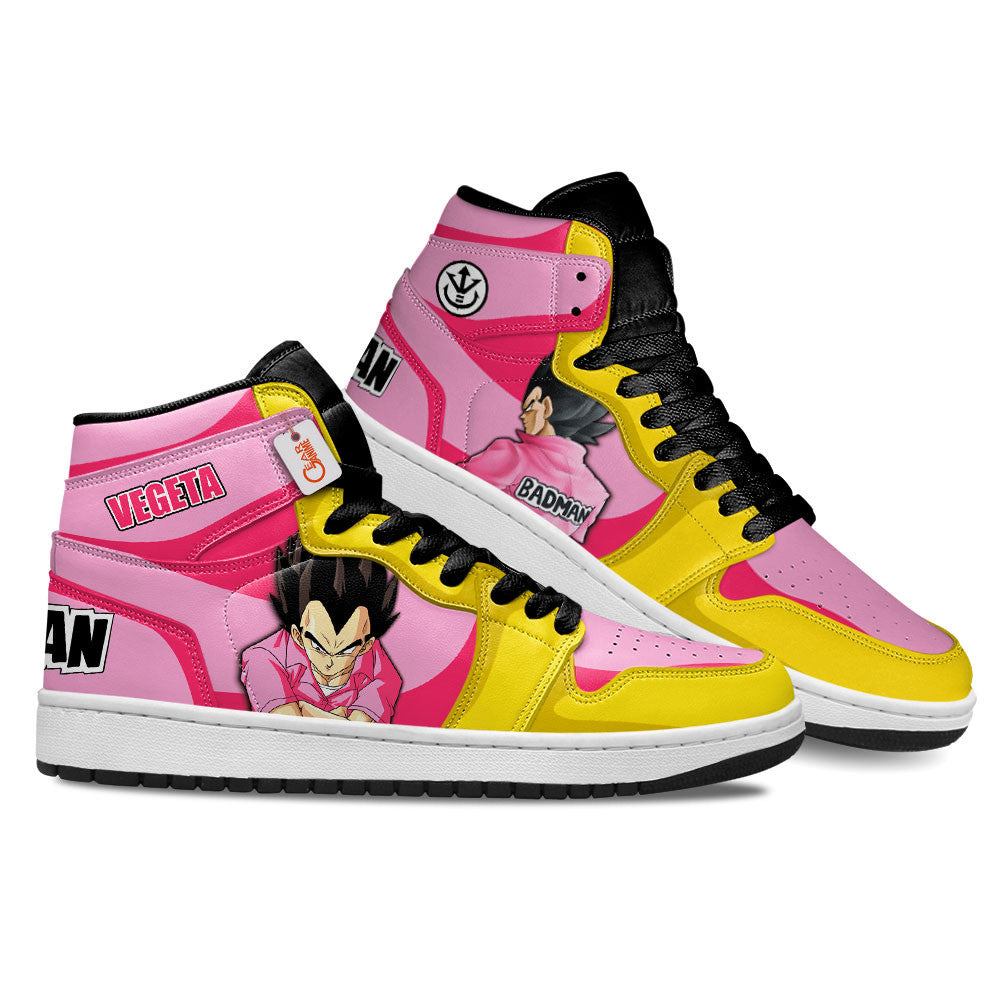 Vegeta Bad Man Custom High-Top Sneakers - Personalized Name