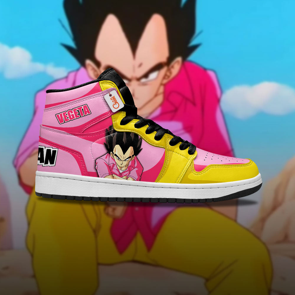 Vegeta Bad Man Custom High-Top Sneakers - Personalized Name