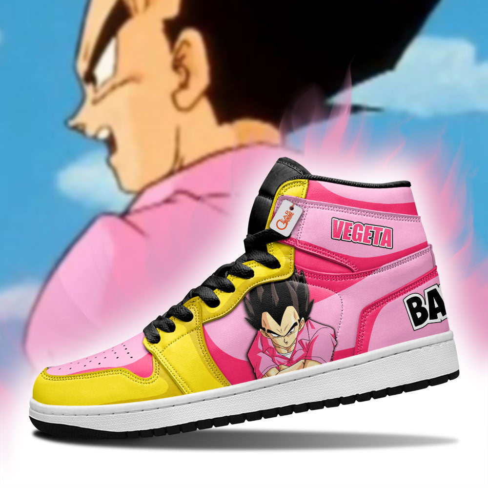 Vegeta Bad Man Custom High-Top Sneakers - Personalized Name