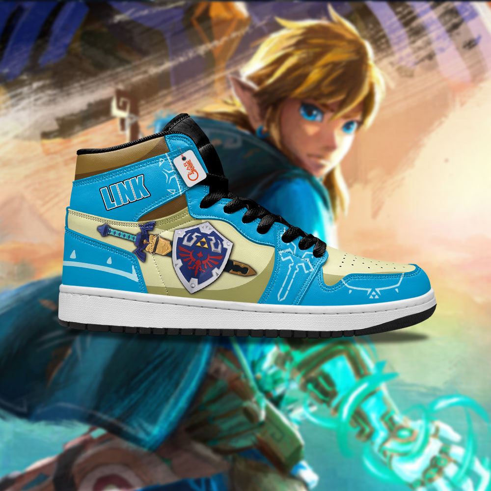 Link Shoes Zelda Games Custom High-Top Sneakers Custom