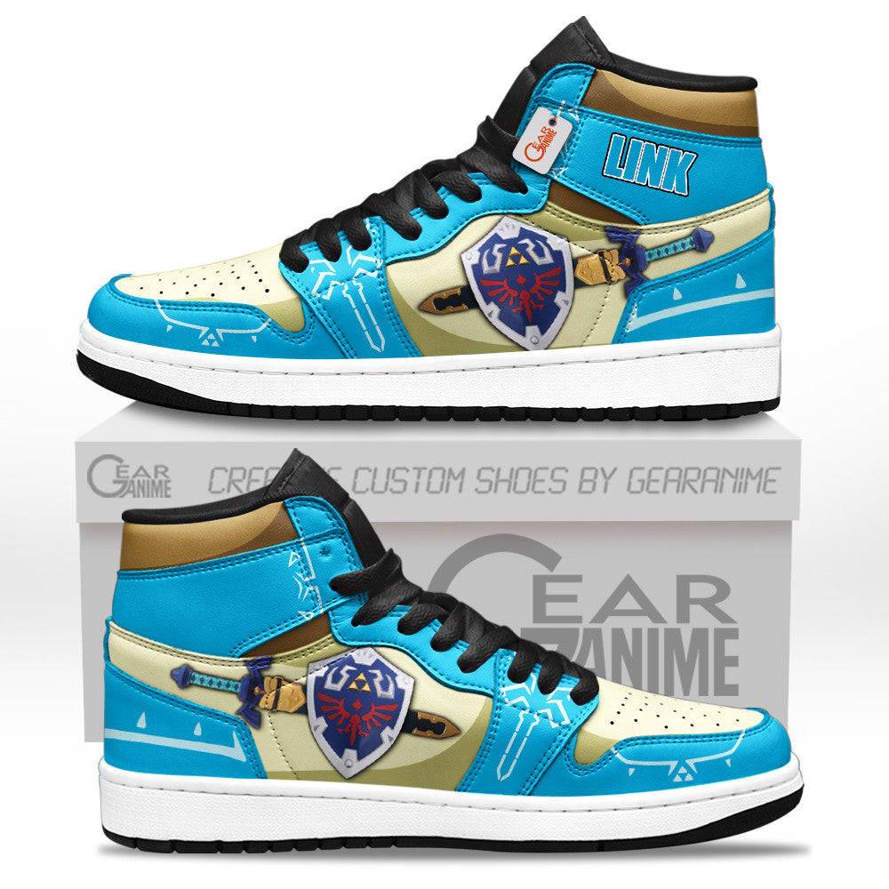 Link Shoes Zelda Games Custom High-Top Sneakers Custom