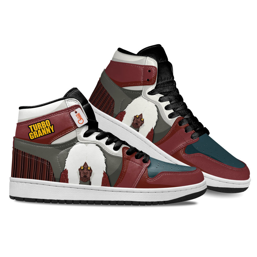 Turbo Granny Custom High-Top Sneakers - Personalized Name
