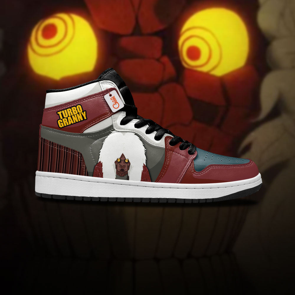 Turbo Granny Custom High-Top Sneakers - Personalized Name