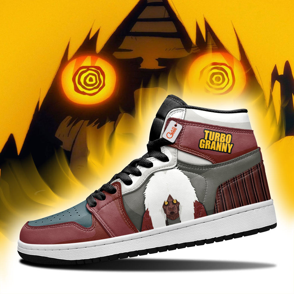 Turbo Granny Custom High-Top Sneakers - Personalized Name
