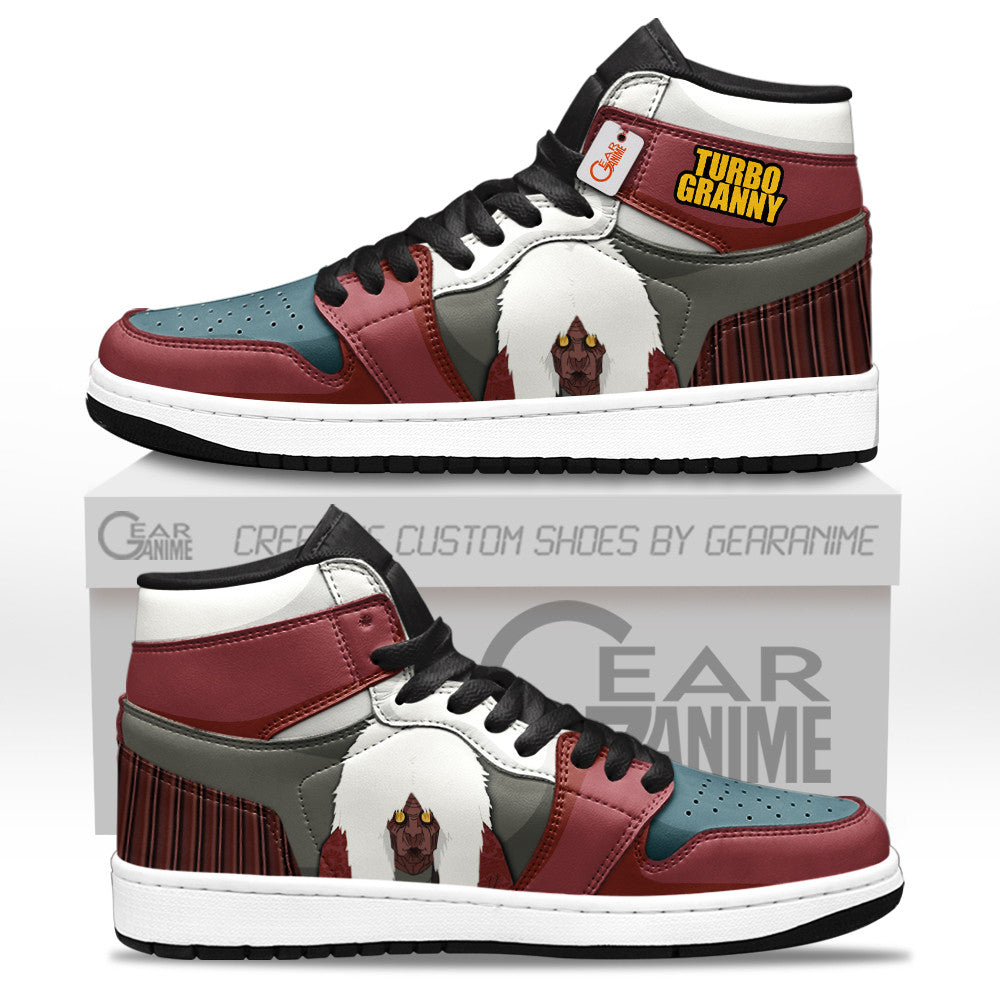 Turbo Granny Custom High-Top Sneakers - Personalized Name