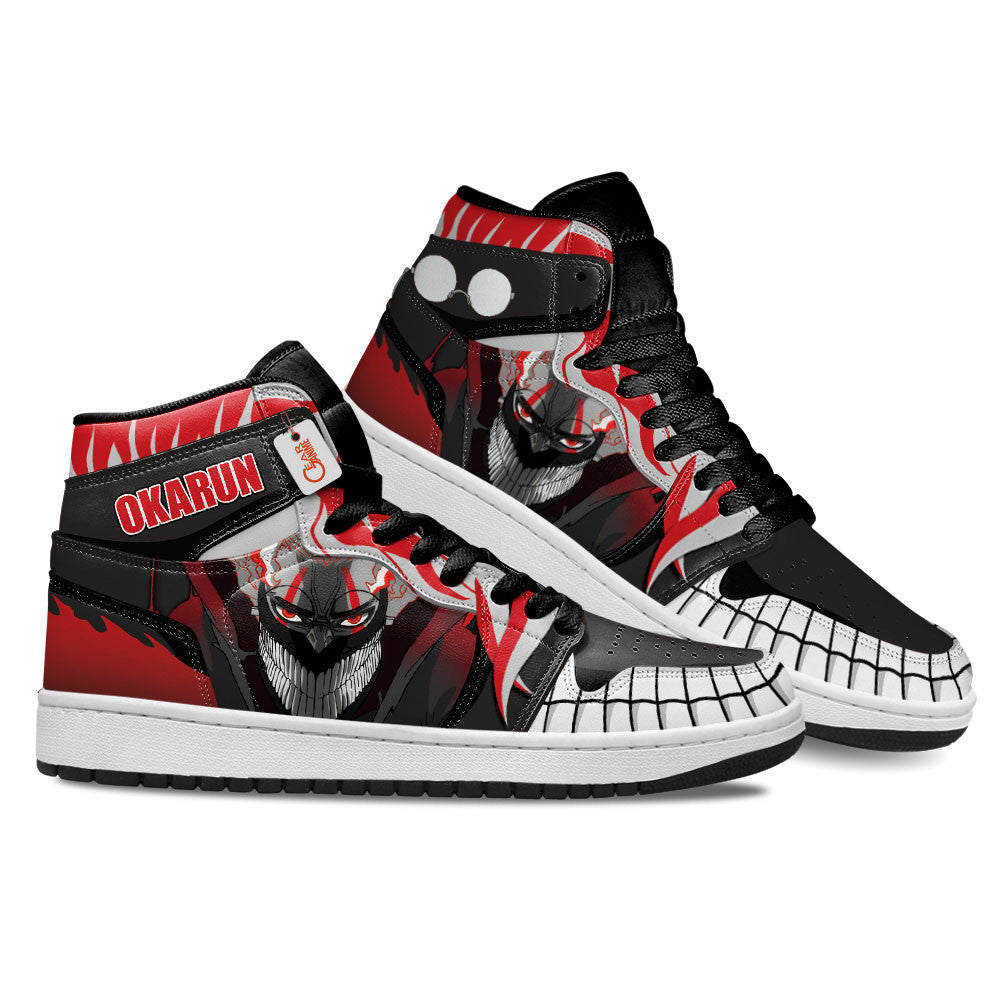 Okarun Turbo Granny Custom High-Top Sneakers - Personalized Name