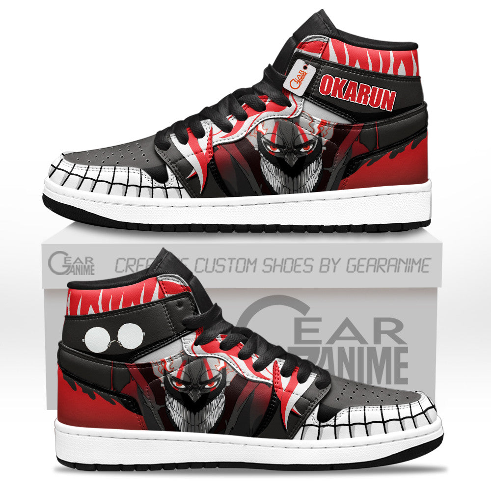 Okarun Turbo Granny Custom High-Top Sneakers - Personalized Name