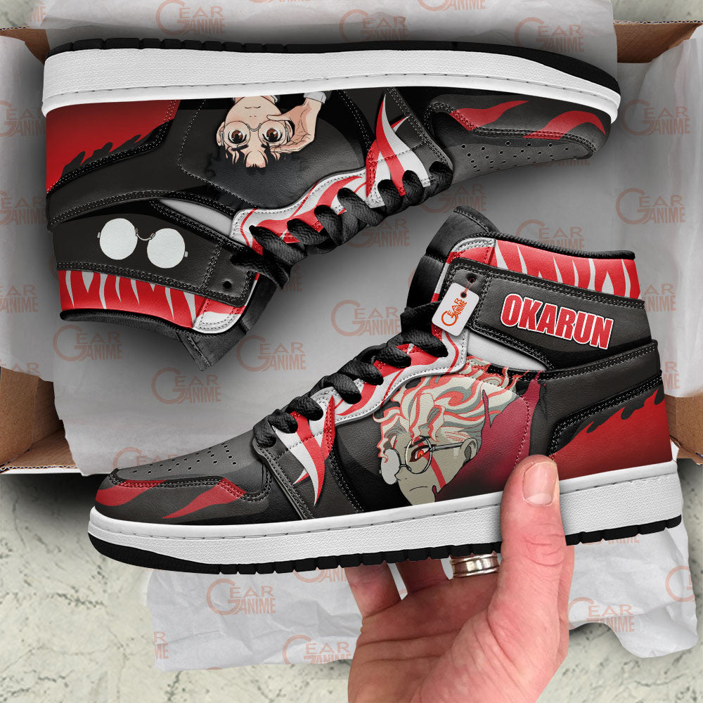 Okarun Custom High-Top Sneakers - Personalized Name