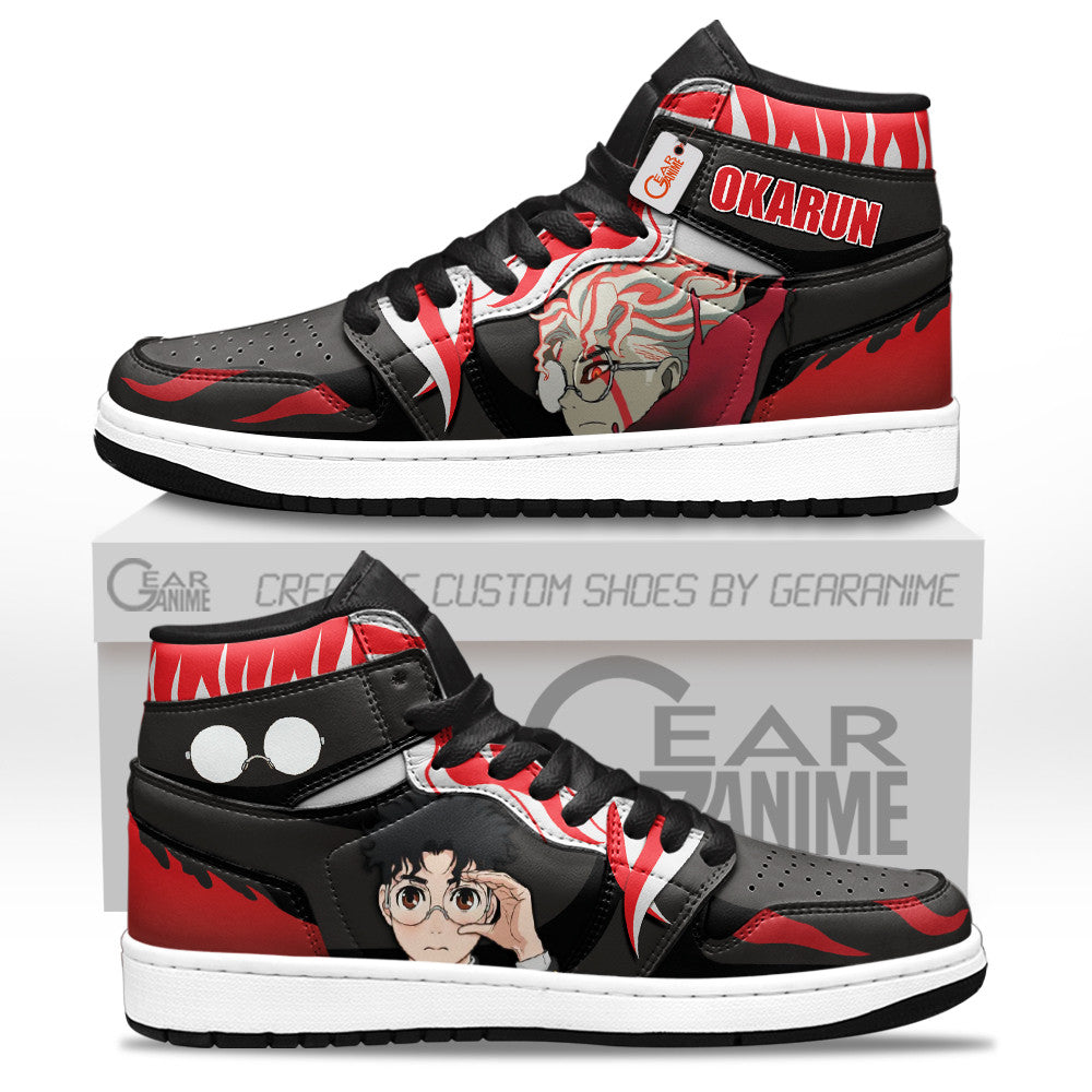 Okarun Custom High-Top Sneakers - Personalized Name