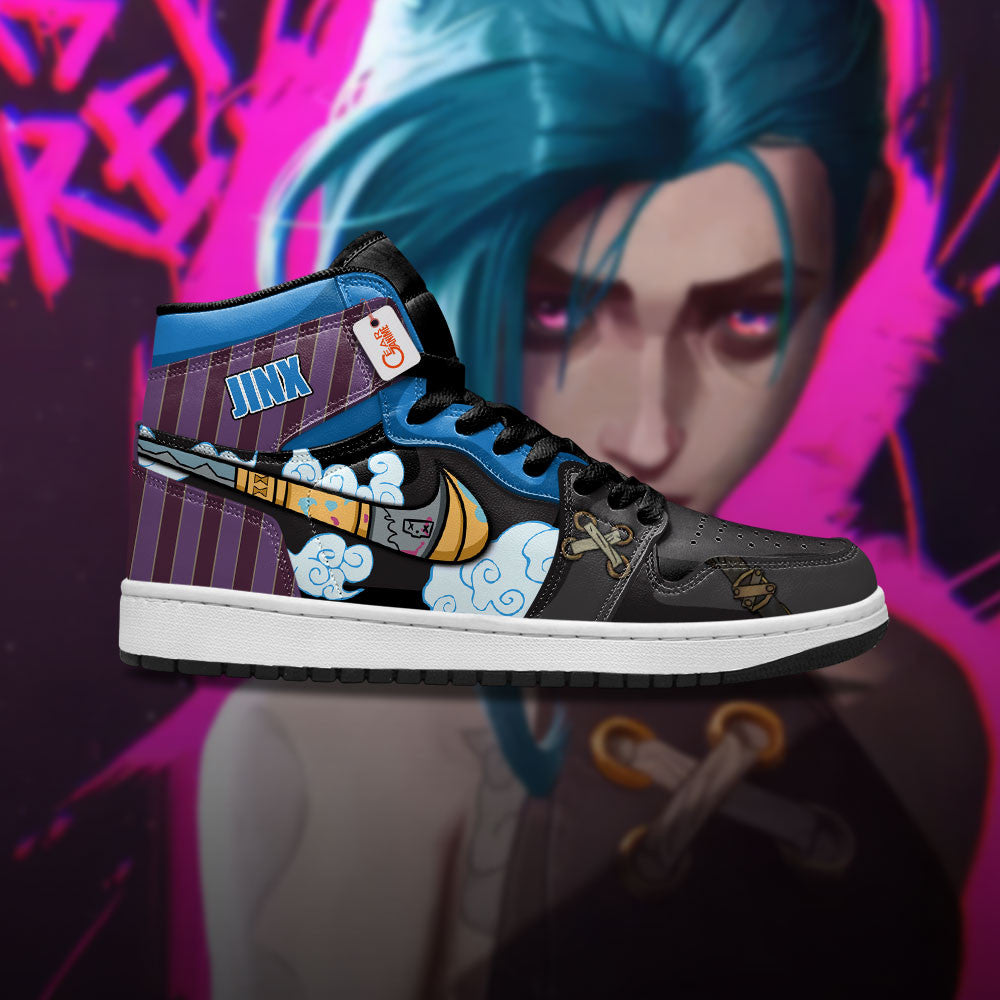 Arcane JinX High-Top Sneakers Custom Uniform Custom