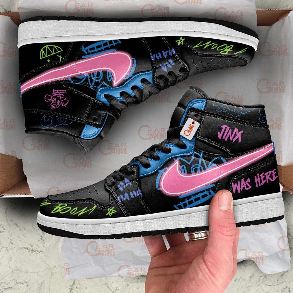 Arcane JinX Was Here High-Top Sneakers Custom