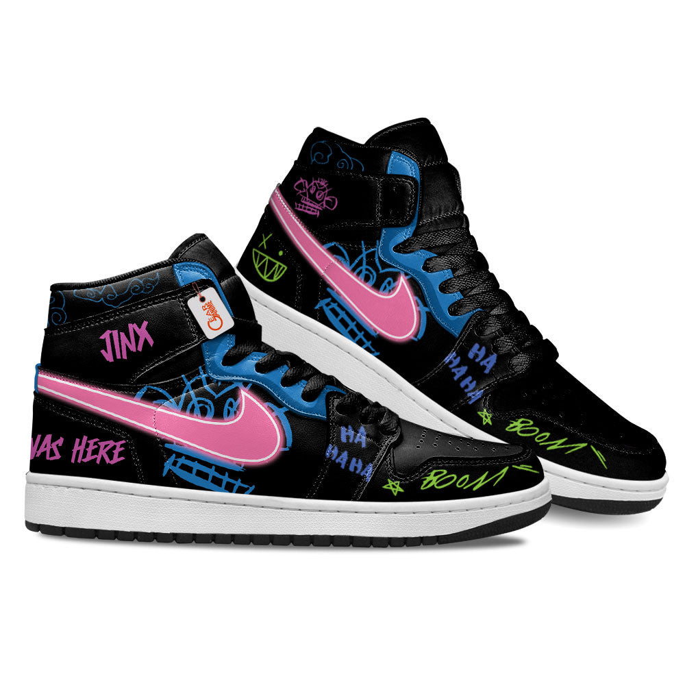 Arcane JinX Was Here High-Top Sneakers Custom