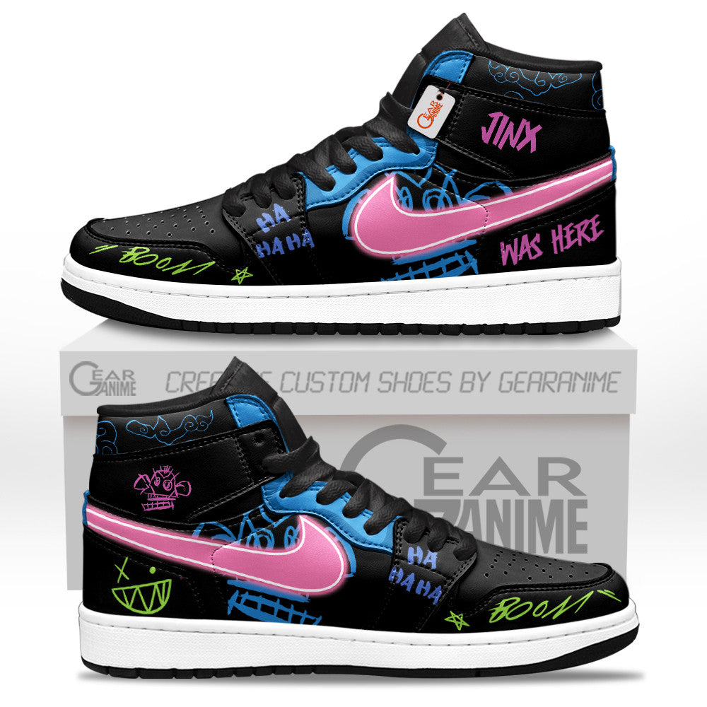 Arcane JinX Was Here High-Top Sneakers Custom