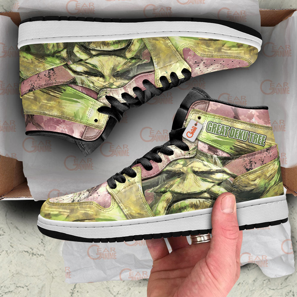 Great Deku Tree Shoes Zelda Games Custom High-Top Sneakers Custom