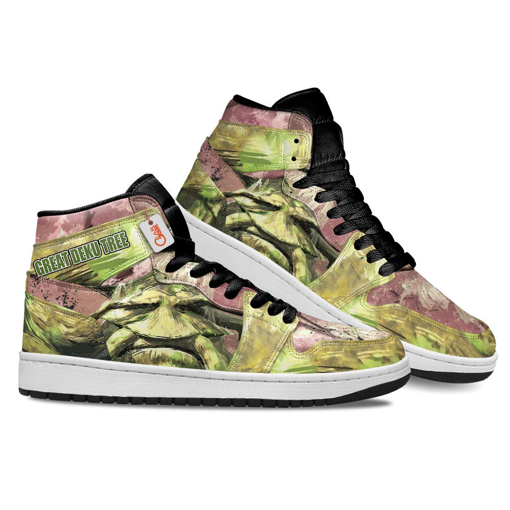 Great Deku Tree Shoes Zelda Games Custom High-Top Sneakers Custom