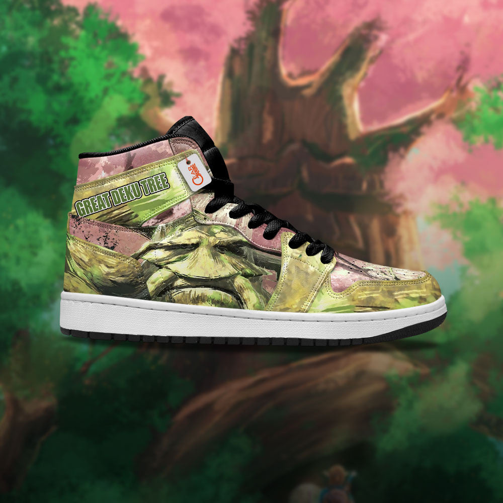 Great Deku Tree Shoes Zelda Games Custom High-Top Sneakers Custom