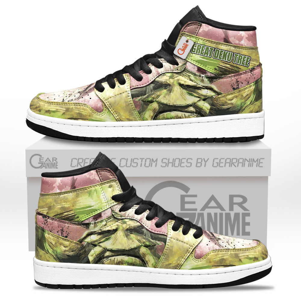 Great Deku Tree Shoes Zelda Games Custom High-Top Sneakers Custom