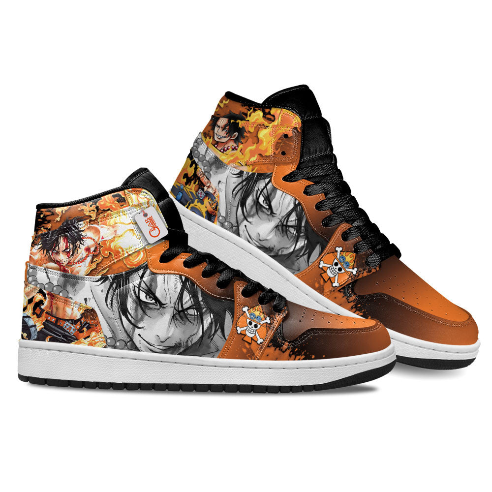 Portgas D. Ace Custom High-Top Sneakers