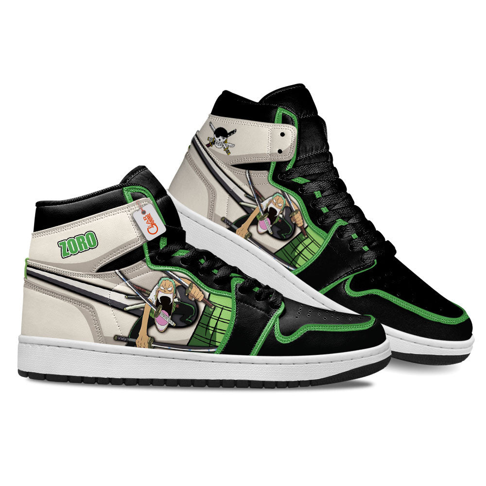 Roronoa Zoro High-Top Sneakers Big Mouth Custom Name