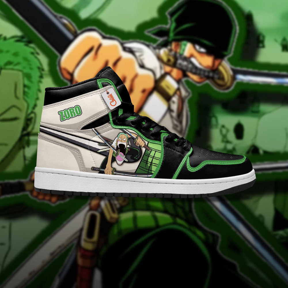 Roronoa Zoro High-Top Sneakers Big Mouth Custom Name